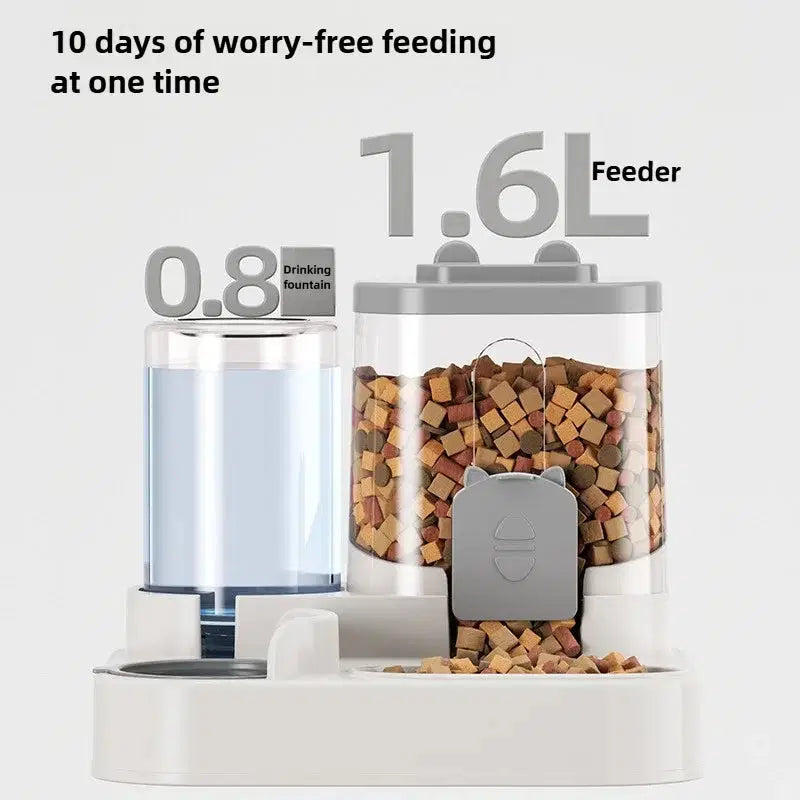 Automatic Pet Feeder with Water FountainAutomatic Pet Feeder