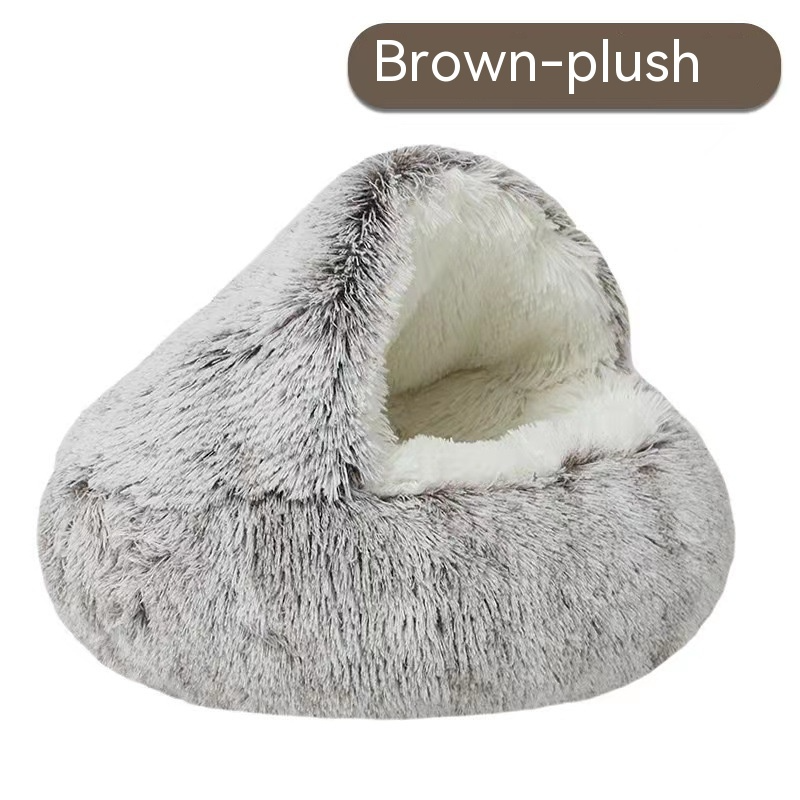 Cozy Nest Semi-Closed Pet Bed for Cats and Small DogsCozy Nest Semi-Closed Pet Bed
