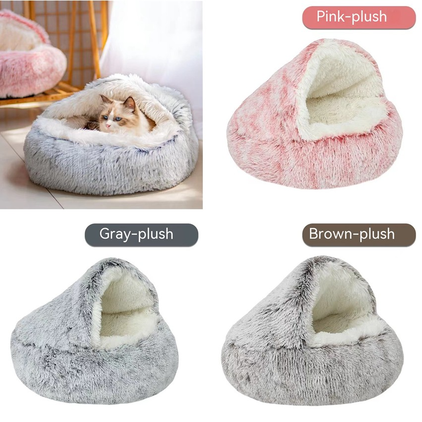 Cozy Nest Semi-Closed Pet Bed for Cats and Small DogsCozy Nest Semi-Closed Pet Bed