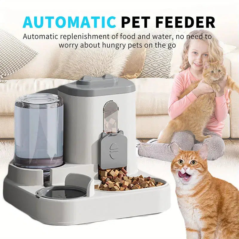 Automatic Pet Feeder with Water FountainAutomatic Pet Feeder