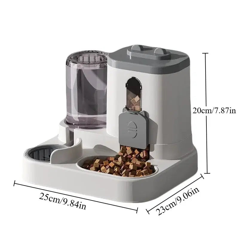Automatic Pet Feeder with Water FountainAutomatic Pet Feeder