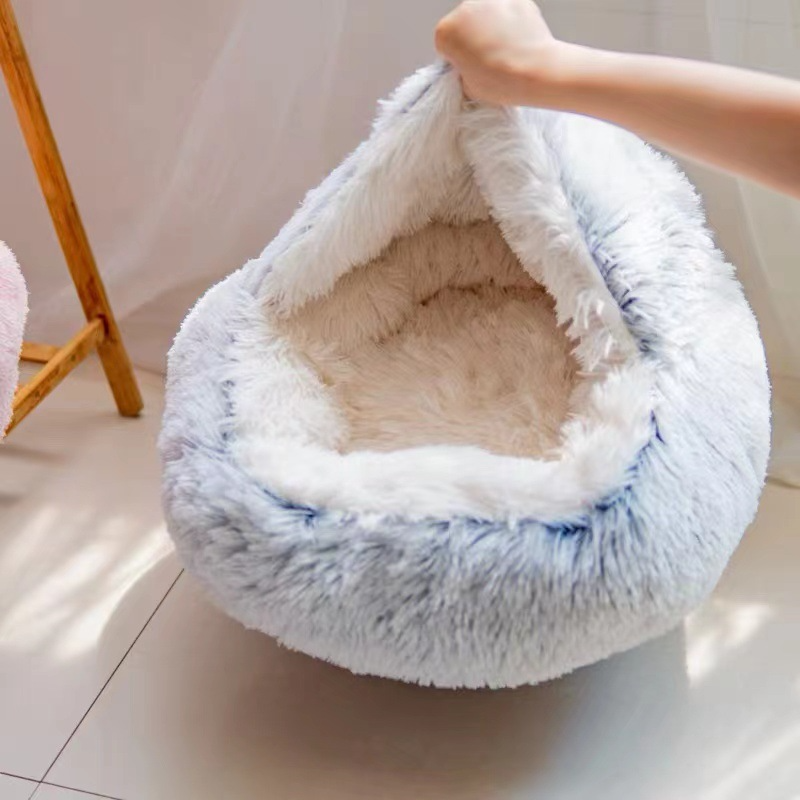 Cozy Nest Semi-Closed Pet Bed for Cats and Small DogsCozy Nest Semi-Closed Pet Bed