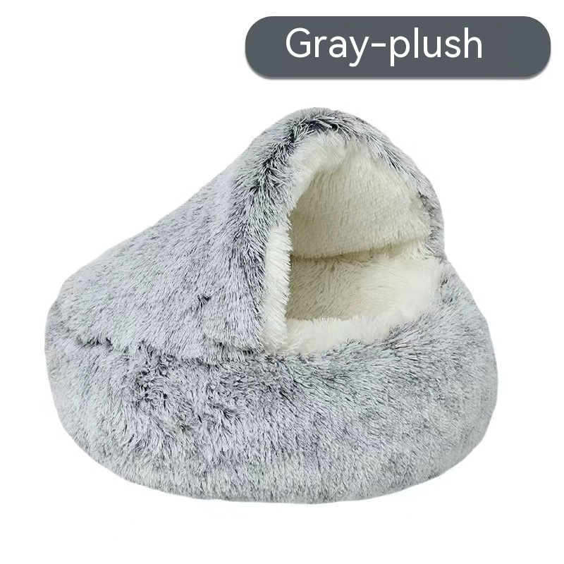 Cozy Nest Semi-Closed Pet Bed for Cats and Small DogsCozy Nest Semi-Closed Pet Bed
